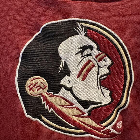 Florida State Seminoles Hoodie Youth Large 7 Red NCAA Football Sweatshirt Kids - Picture 5 of 11